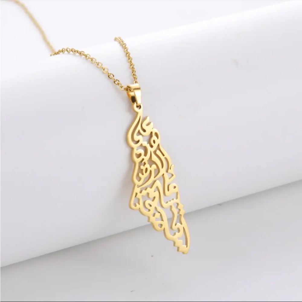 Palestine Map Necklaces